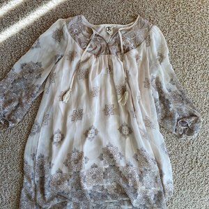 Long Sleeved Boho Tunic